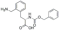 (2S)-3-[2-(aminomethyl)phenyl]-2-{[(benzyloxy)carbonyl]amino}propanoic acid Struktur