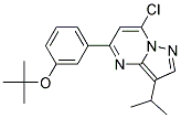 5-(3-tert-butoxyphenyl)-7-chloro-3-(1-methylethyl)pyrazolo[1,5-a]pyrimidine Struktur