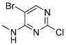 5-bromo-2-chloro-N-methylpyrimidin-4-amine Struktur