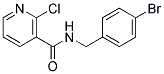 N-(4-Bromo-benzyl)-2-chloro-nicotinamide Struktur