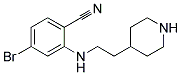 4-Bromo-2-(2-piperidin-4-yl-ethylamino)-benzonitrile Struktur