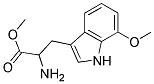 methyl 2-amino-3-(7-methoxy-1H-indol-3-yl)propanoate Struktur