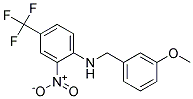 (3-Methoxy-benzyl)-(2-nitro-4-trifluoromethyl-phenyl)-amine Struktur