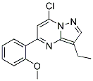 7-chloro-3-ethyl-5-(2-methoxyphenyl)pyrazolo[1,5-a]pyrimidine Struktur