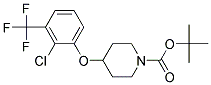 4-(2-Chloro-3-trifluoromethyl-phenoxy)-piperidine-1-carboxylic acid tert-butyl ester Struktur