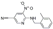 6-(2-Methyl-benzylamino)-5-nitro-nicotinonitrile Struktur