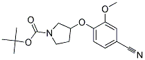 3-(4-Cyano-2-methoxy-phenoxy)-pyrrolidine-1-carboxylic acid tert-butyl ester Struktur