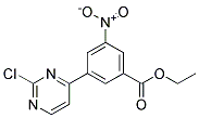 3-(2-Chloro-pyrimidin-4-yl)-5-nitro-benzoic acid ethyl ester Struktur