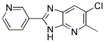 6-chloro-5-methyl-2-pyridin-3-yl-3H-imidazo[4,5-b]pyridine Struktur