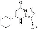 5-cyclohexyl-3-cyclopropylpyrazolo[1,5-a]pyrimidin-7(4H)-one Struktur