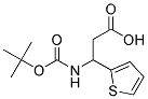 3-[(tert-butoxycarbonyl)amino]-3-thiophen-2-ylpropanoic acid Struktur