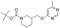 3-(6-Methyl-pyrimidin-4-yloxymethyl)-piperidine-1-carboxylic acid tert-butyl ester Struktur