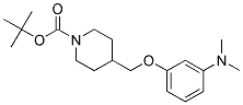 4-(3-Dimethylamino-phenoxymethyl)-piperidine-1-carboxylic acid tert-butyl ester Struktur