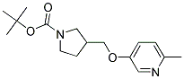 3-(6-Methyl-pyridin-3-yloxymethyl)-pyrrolidine-1-carboxylic acid tert-butyl ester Struktur