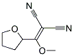 [methoxy(tetrahydrofuran-2-yl)methylidene]propanedinitrile Struktur