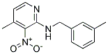 (3-Methyl-benzyl)-(4-methyl-3-nitro-pyridin-2-yl)-amine Struktur