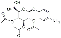 4-AMINOPHENYL 2,3,4-TRI-O-ACETYL-BETA-D-GLUCURONIDE Struktur