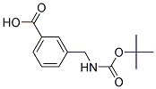 3-(N-TERT-BUTYLOXYCARBONYLAMINOMETHYL)BENZOIC ACID Struktur