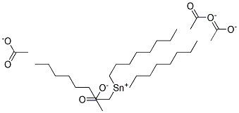 TrioctylTinAcetate Struktur