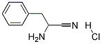 D,L-Alphaaminohydrocinnamonitrile. Hydrochloride Struktur