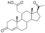 3,20-DIOXO-4-PREGNEN-11A-YLACETATE Struktur