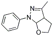 3-METHYL-1-PHENYL-3A,4,5,6A-TETRAHYDRO-1H-FURO(2,3-C)PYRAZOLE Struktur