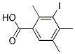 3-IODO-2,4,5-TRIMETHYLBENZOICACID Struktur