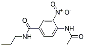 4-ACETAMIDO-3-NITRO-N-PROPYLBENZAMIDE Struktur