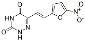 6-(2-(5-NITRO-2-FURYL)VINYL)-1,2,4-TRIAZINE-3,5(2H,4H)-DIONE Struktur