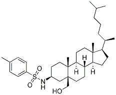 5-HYDROXYMETHYL-3B-TOSYLAMINO-5B-CHOLESTANE Struktur