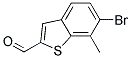 6-BROMO-7-METHYLBENZO(B)THIOPHENE-2-CARBALDEHYDE Struktur