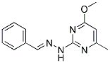 BENZALDEHYDE(4-METHOXY-6-METHYL-2-PYRIMIDINYL)HYDRAZONE Struktur