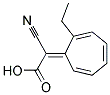 ETHYLCYANO(2,4,6-CYCLOHEPTATRIENYLIDENE)ACETATE Struktur