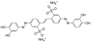 DIAMMONIUM4,4'-BIS(3,4-DIHYDROXYPHENYLAZO)-2,2'-STILBENEDISULFONATE Struktur