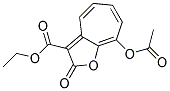 ETHYL8-ACETOXY-2-OXO-2H-CYCLOHEPTA(B)FURAN-3-CARBOXYLATE Struktur