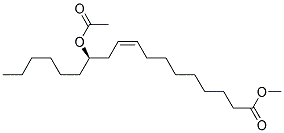 METHYL(R)-CIS-12-ACETOXY-9-OCTADECENOATE Struktur