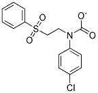 P-CHLOROPHENYL(2-(PHENYLSULFONYL)ETHYL)CARBAMATE Struktur