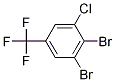 3-Chloro-4,5-dibromobenzotrifluoride Struktur