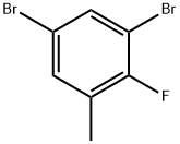 3,5-Dibromo-2-fluorotoluene Struktur