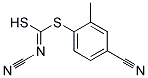 Methyl(4-cyanophenyl)cyanocarbonimidodithioate Struktur