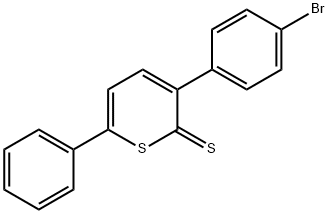 3-(4-Bromophenyl)-6-phenyl-2H-thiopyran-2-thione Struktur