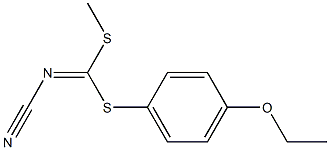 Methyl(4-ethoxyphenyl)cyanocarbonimidodithioate Struktur