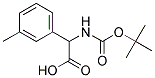 [(tert-butoxycarbonyl)amino](3-methylphenyl)acetic acid Struktur