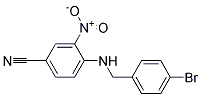 4-(4-Bromo-benzylamino)-3-nitro-benzonitrile Struktur