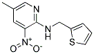 (5-Methyl-3-nitro-pyridin-2-yl)-thiophen-2-ylmethyl-amine Struktur