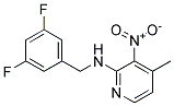 (3,5-Difluoro-benzyl)-(4-methyl-3-nitro-pyridin-2-yl)-amine Struktur