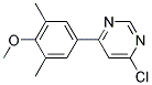 4-Chloro-6-(4-methoxy-3,5-dimethyl-phenyl)-pyrimidine Struktur