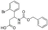 3-{[(benzyloxy)carbonyl]amino}-3-(2-bromophenyl)propanoic acid Struktur