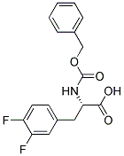 (2S)-2-{[(benzyloxy)carbonyl]amino}-3-(3,4-difluorophenyl)propanoic acid Struktur