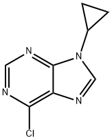 6-chloro-9-cyclopropyl-9H-purine Struktur